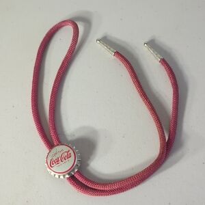 Coca Cola Pink Bottle Cap Hair Tie